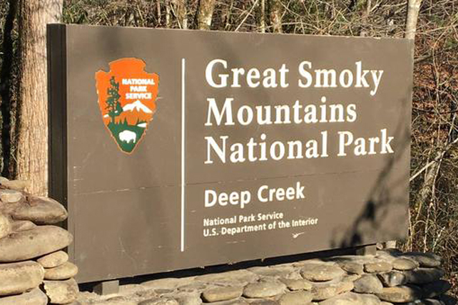 Deep Creek Area Entrance Sign (NPS Nick Hopper)