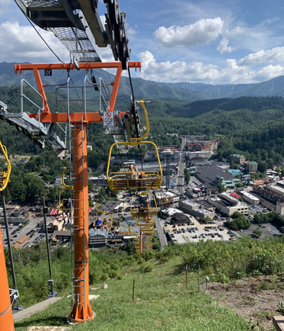 Skylift from the Top of Gatlinburg